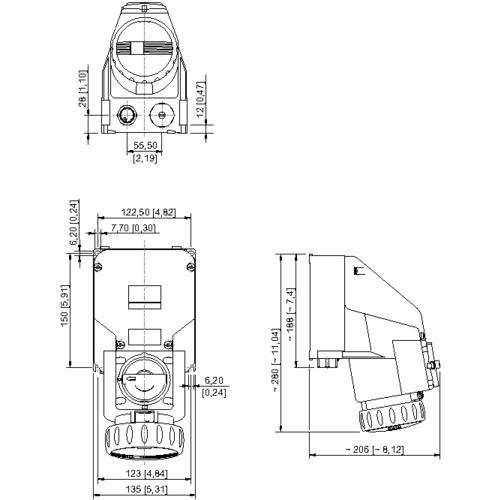 Schaltersteckdose 8571/21-407-S#294382 Schaltersteckdose 8571/21-407-S#294382