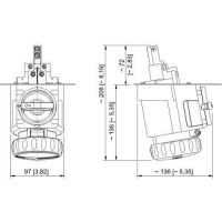 Flanschsteckdose 8570/15-406-S#272856