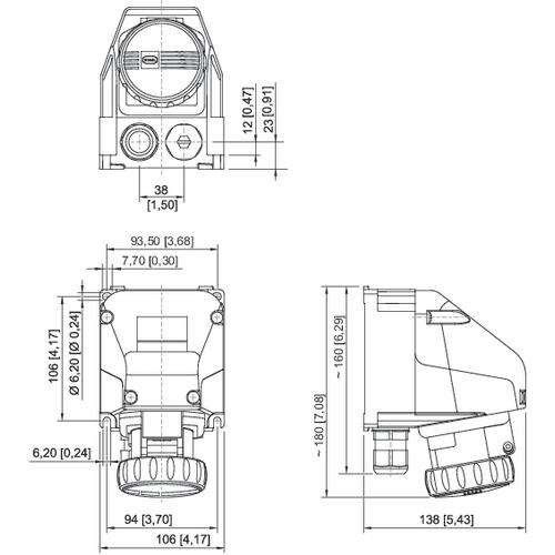 Kleinsteckdose 8573/13-203 #243159