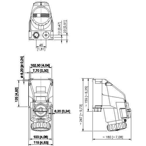 Schaltersteckdose 8570/21-505-S#290307