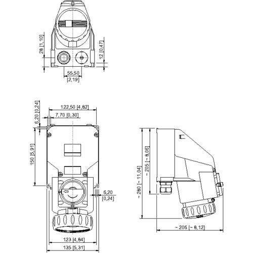 Schaltersteckdose 8571/11-503-S#276175