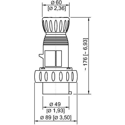 Stecker 16 A schwarz 5h 8570/12-405-S#272888