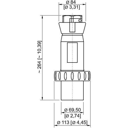 Stecker 63.000 A schwarz 8579/12-505