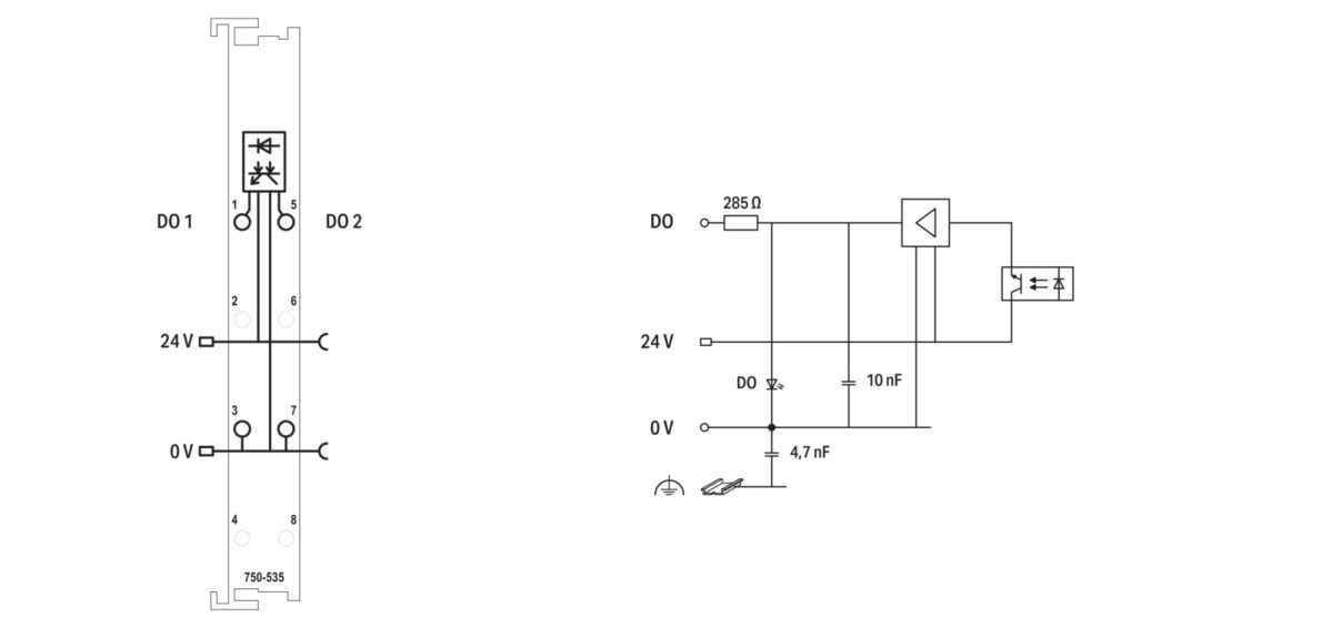 Digitale Ausgangsklemme 750-535