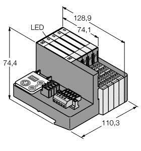 Set f. einf. I/O-Kommunik. TI-BL20-DN-S-8 Set f. einf. I/O-Kommunik. TI-BL20-DN-S-8