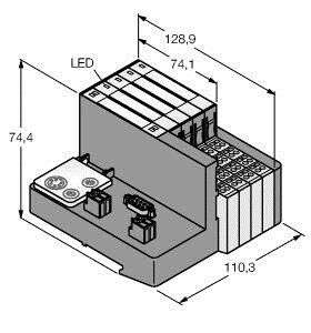 Set f. einf. I/O-Kommunik. TI-BL20-DPV1-S-8 Set f. einf. I/O-Kommunik. TI-BL20-DPV1-S-8