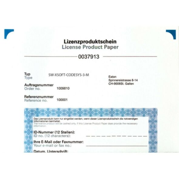 Programmiersoftware SPS SW-XSOFT-CODESYS-3-M Programmiersoftware SPS SW-XSOFT-CODESYS-3-M