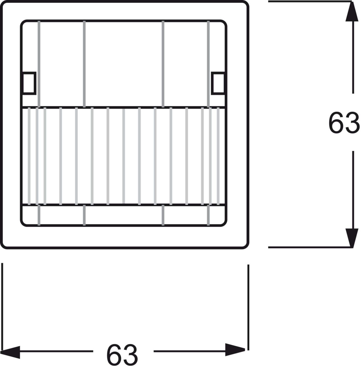 KNX-Bewegungsmelder-Sensor 6122/02-803-500