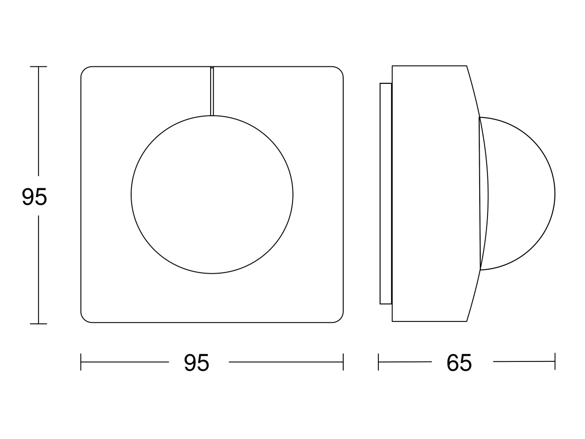 Bewegungsmelder IS 345-E AP WS KNX