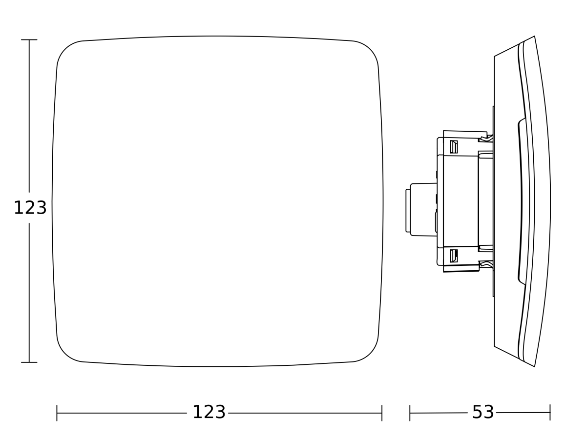 Multisensor Hochfrequenz True PresenceDALI2UP