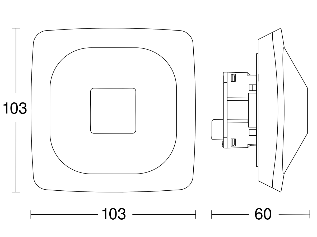 Präsenzmelder HF 360-2 UP WS KNX