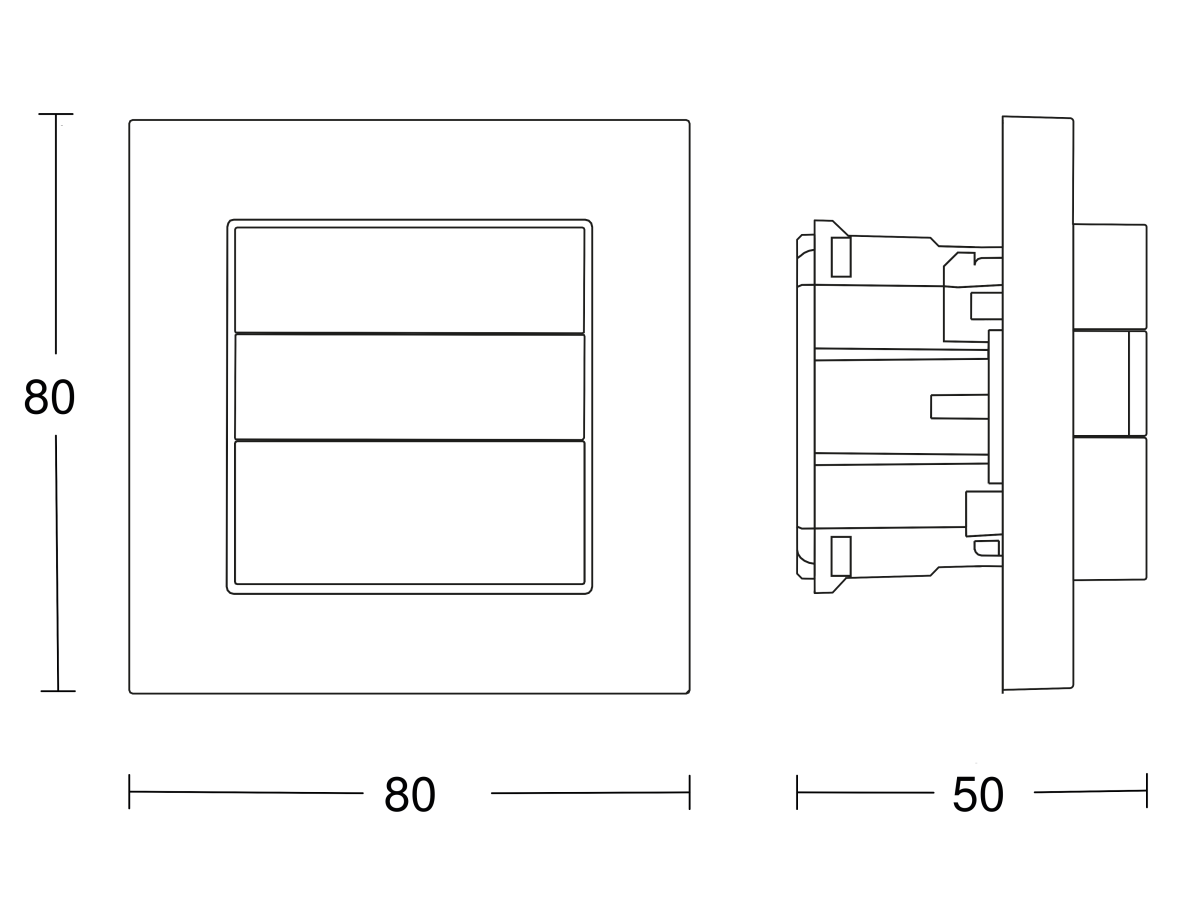 Präsenzschalter HF 180 UP WS KNX