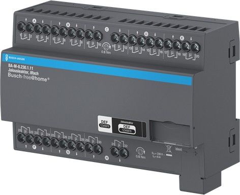 Jalousieaktor, 8fach 230 V BA-M-8.230.1.11 Jalousieaktor, 8fach 230 V BA-M-8.230.1.11