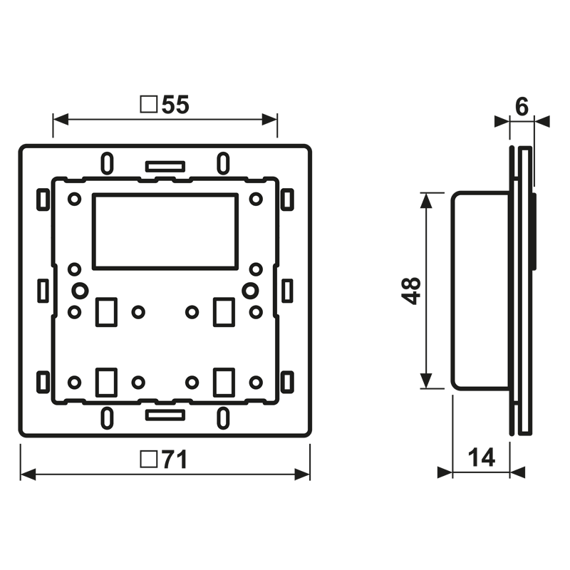 KNX Komp.-Raumcontr.-Modul 429 D1 ST