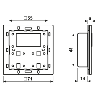KNX Raumcontroller-Modul A 429 D 1ST