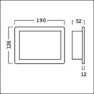 Touch Panel Wandeinbau UP LITECOM #28000262