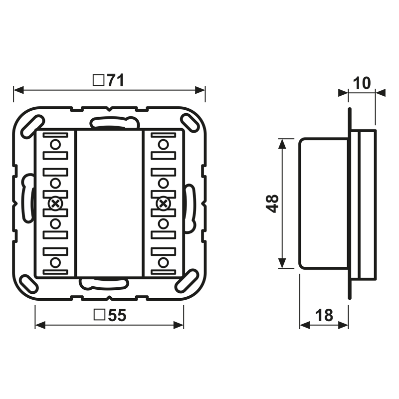 KNX Tastsensor-Modul 2f A 52921 ST