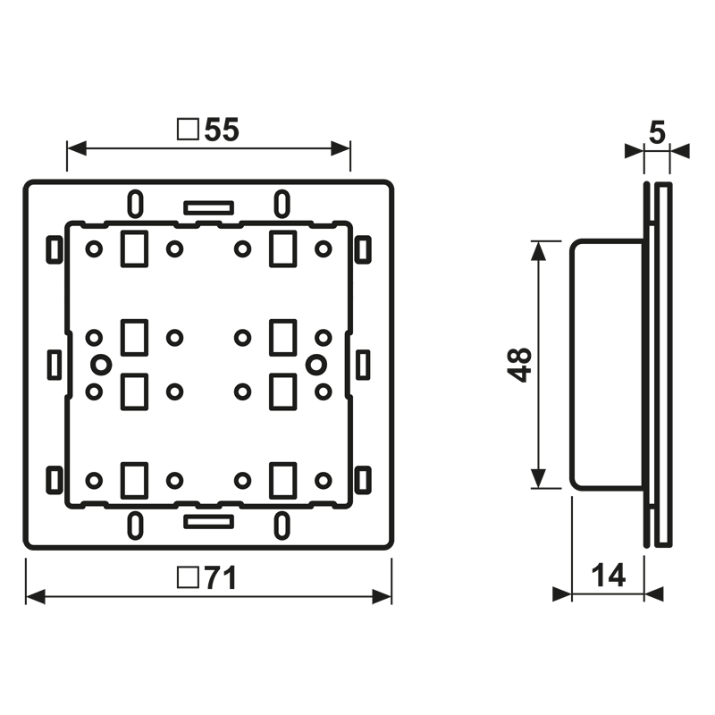 KNX Tastsensor-Modul 2fach 42921 ST