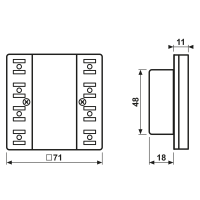 KNX Tastsensor-Modul 2f LS 52921 ST