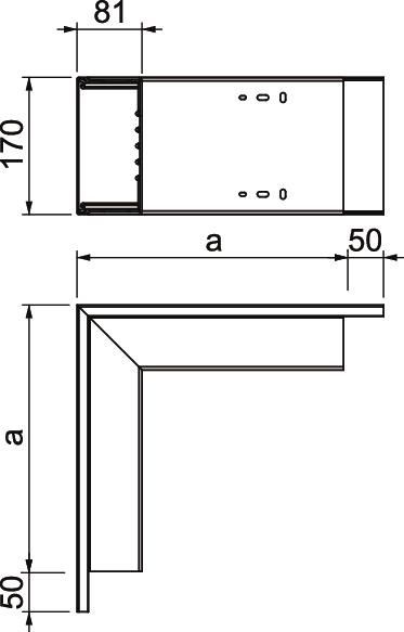 Außeneck WDK A80170RW