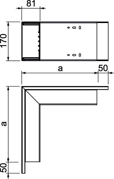 Außeneck WDK A80170RW