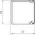 Wand- und Deckenkanal WDK40040RW gedeck.
