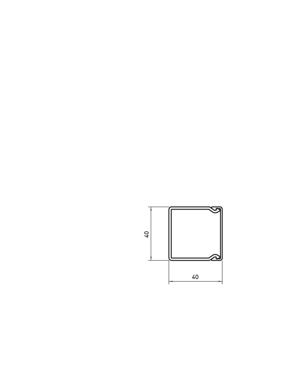 Wand- und Deckenkanal WDK40040RW gedeck.