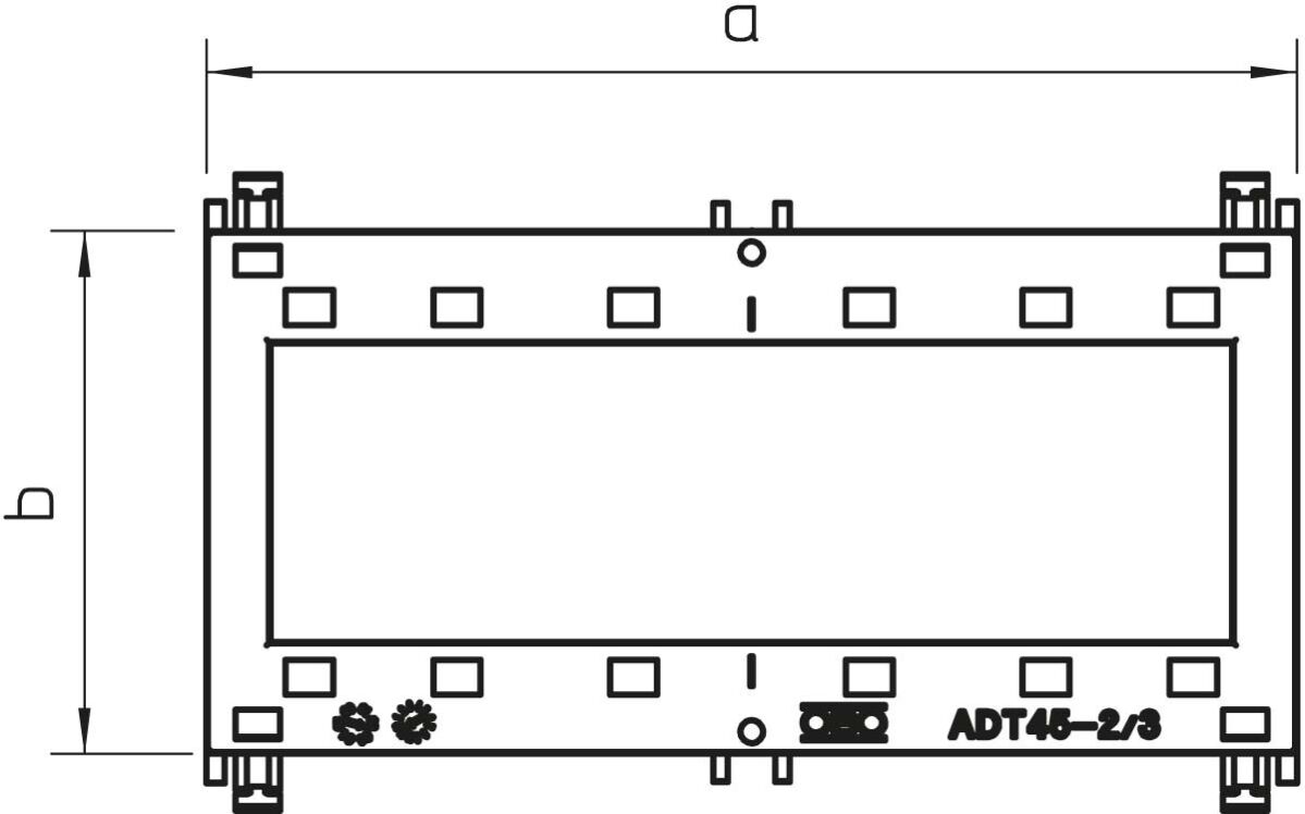 Adapter für Einb.geräte 45 ADT-45 3