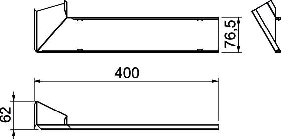 Flachwinkel-Oberteil FOOP3SRW
