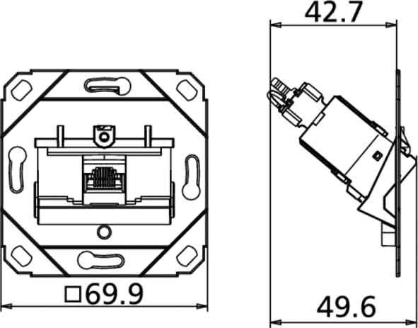 Anschlussdose C6Amodul UP0 130B11D11200-E