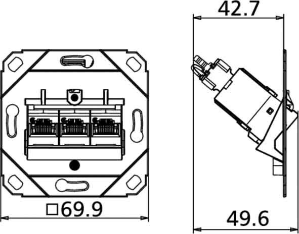 Anschlussdose C6Amodul UP0 130B11D31200-E