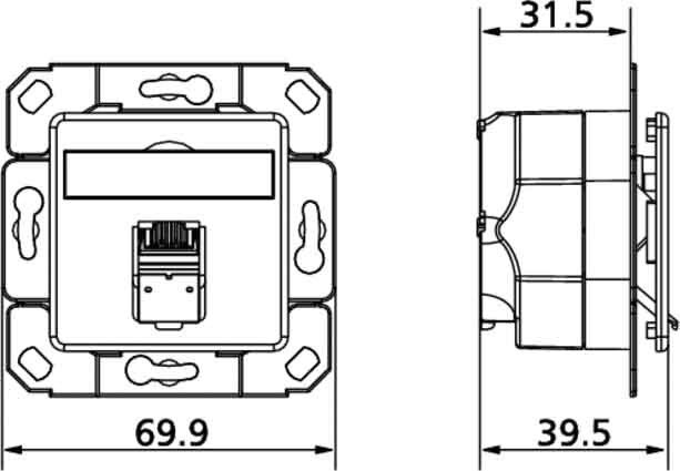 Anschlußdose E-DATC6 8(8)UPkrws