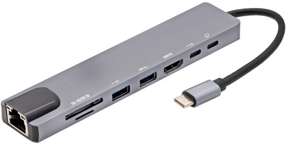 USB-C Multiport-Adapter MPA8 sw/si USB-C Multiport-Adapter MPA8 sw/si