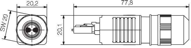 LWL LC Set Multimode IE-PS-V04P-2LC-MM