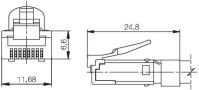 RJ45 Anschlussstecker IE-P63
