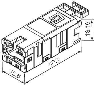 Buchseneinsatz RJ45 IE-BI-RJ45-FJ-A