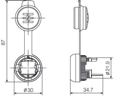 Modul RJ 45 IE-FCM-RJ45-FJ-B