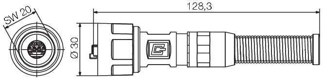RJ45 Set m.Crimpanschluss IE-PS-V01M-RJ45-THBP