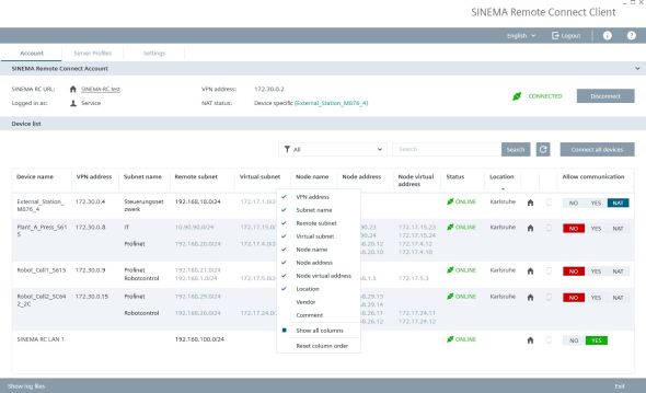 SINEMA RC Client V3 OSD 6GK1721-1XG03-0AK0 SINEMA RC Client V3 OSD 6GK1721-1XG03-0AK0