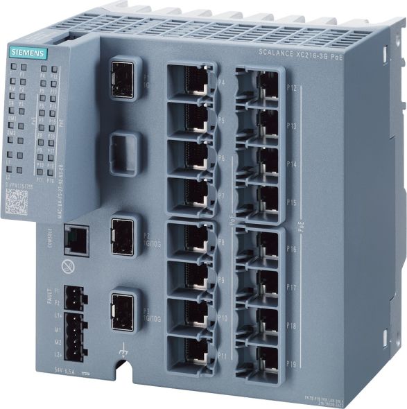SCALANCE XC216-3G PoE 54V 6GK5216-3RS00-5AC2 SCALANCE XC216-3G PoE 54V 6GK5216-3RS00-5AC2