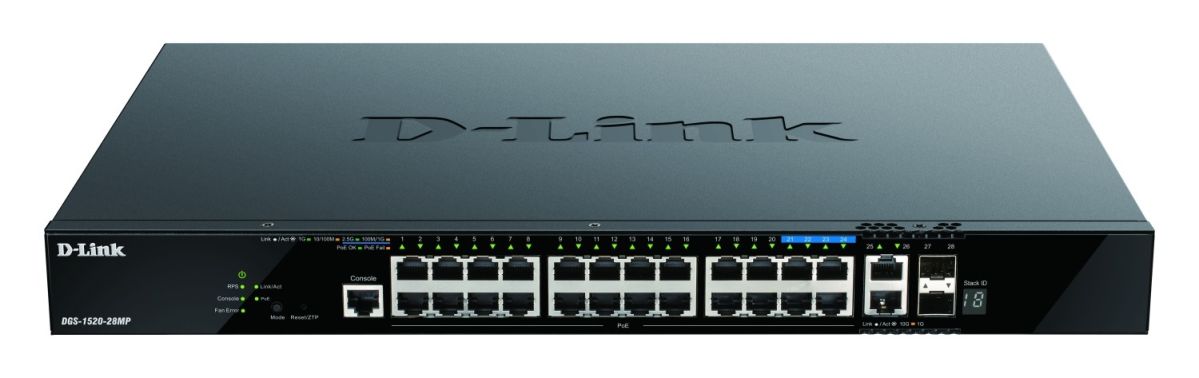 Gigabit Stack Switch DGS-1520-28MP/E