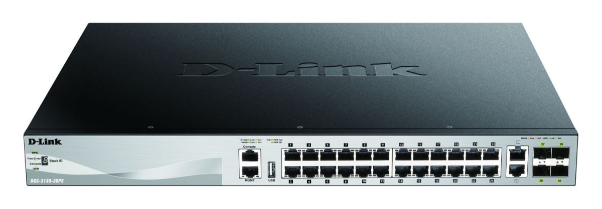 Gigabit Stack Switch DGS-3130-30PS/E