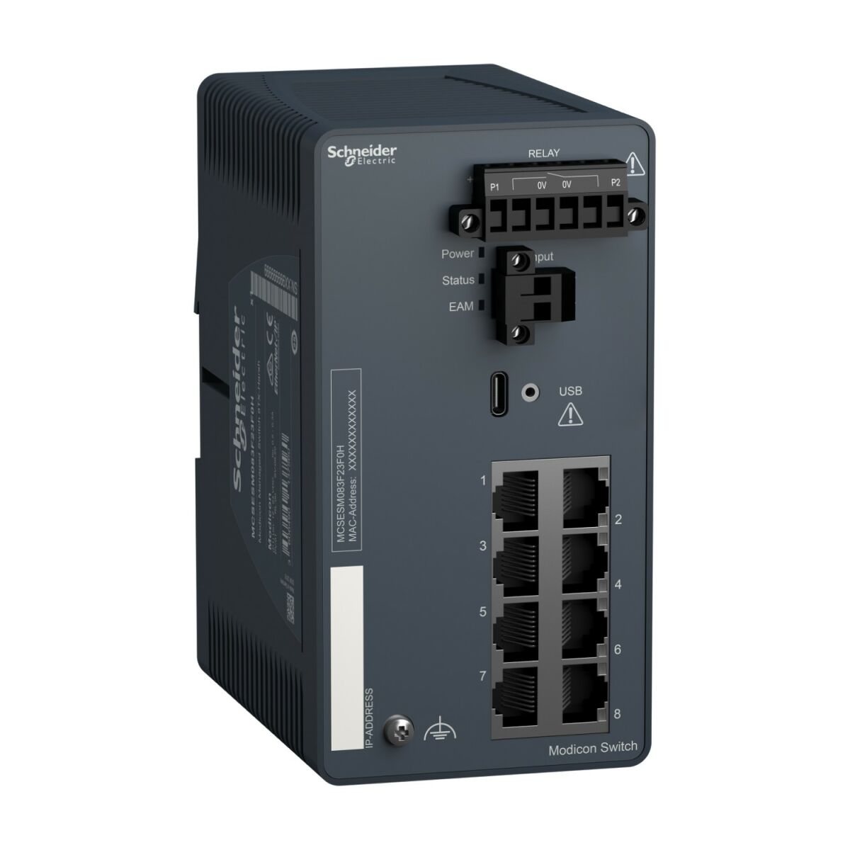 Modicon Managed Switch MCSESM083F23F0H
