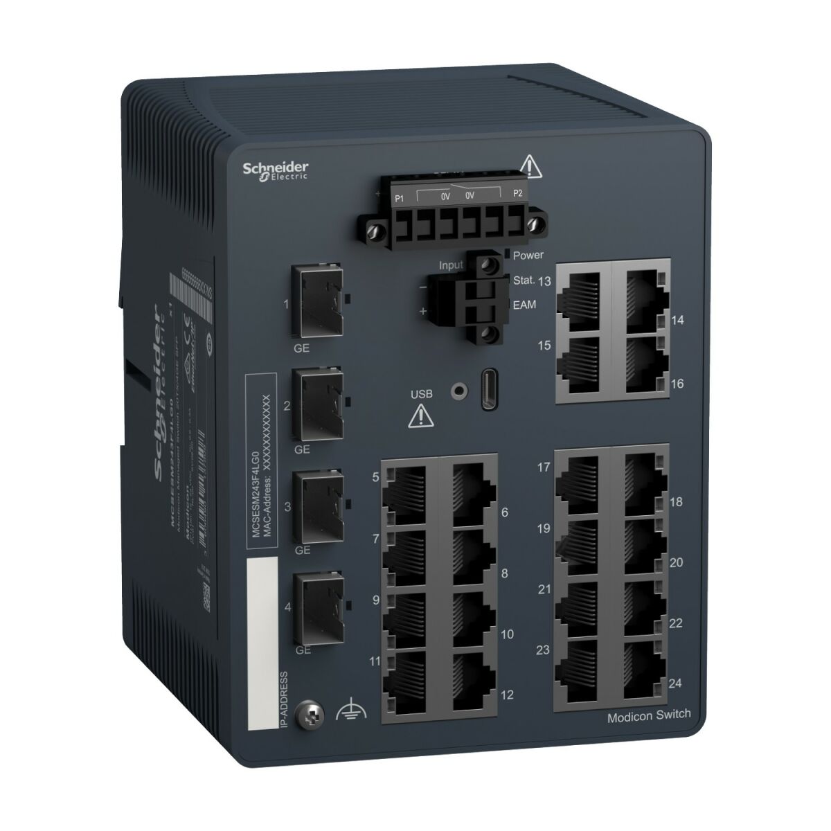 Modicon Managed Switch MCSESM243F4LG0 Modicon Managed Switch MCSESM243F4LG0