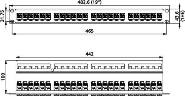 Patchfeld C6Amodul 24Port 130B11P1-E