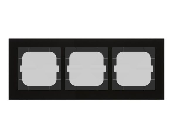 Glasrahmen 3-fach sw BE-GTR363S.01S Glasrahmen 3-fach sw BE-GTR363S.01S