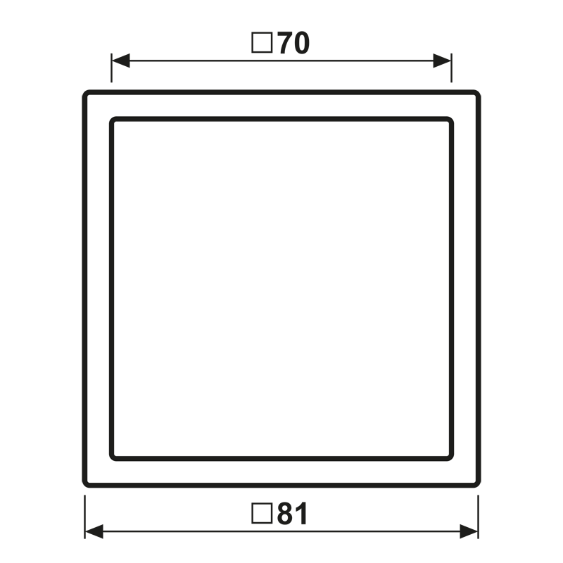 Rahmen 1-fach LC Z981 BF 206