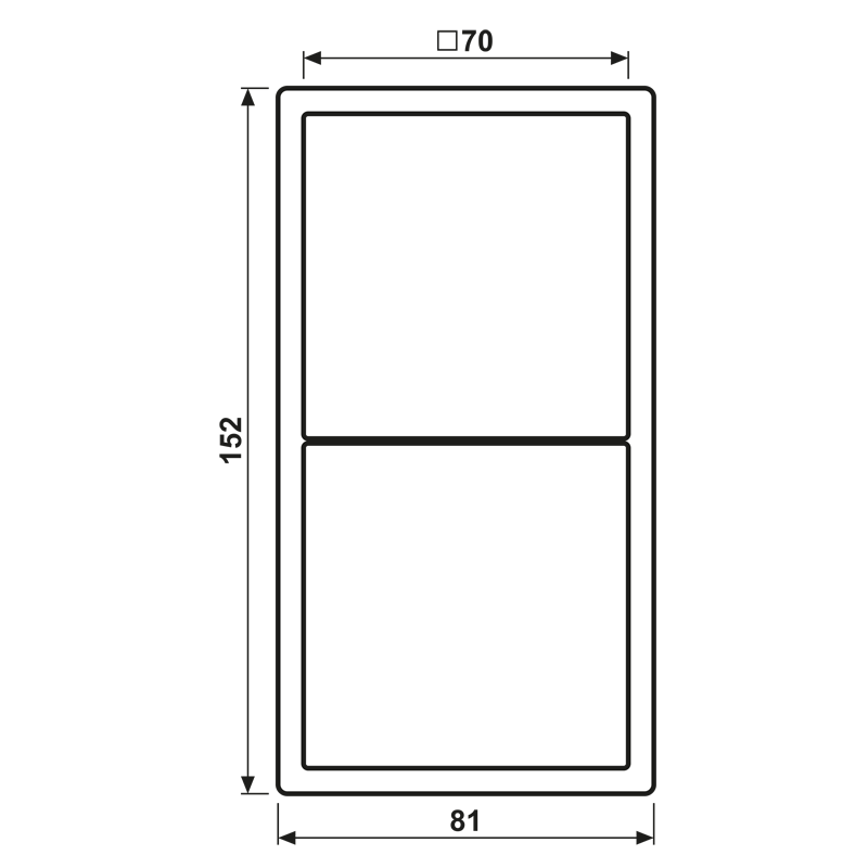 Rahmen 2-fach LC 982 243