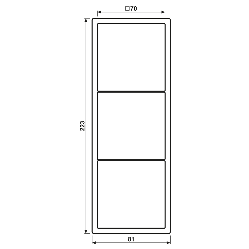 Rahmen 3-fach LC 983 213