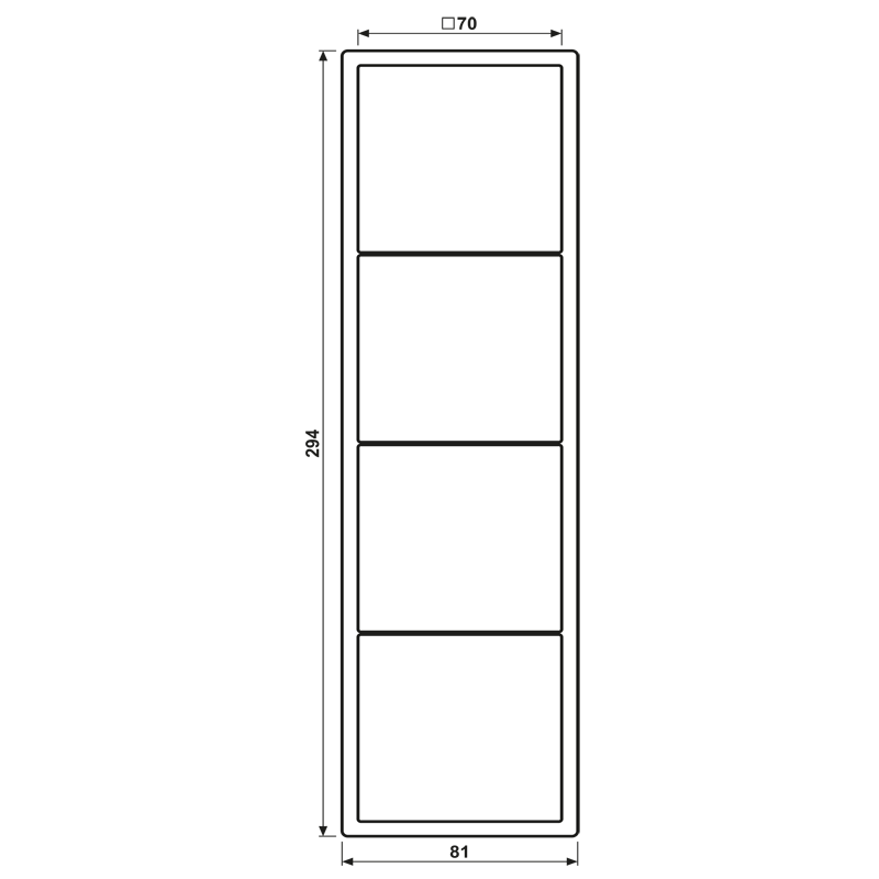 Rahmen 4-fach LC 984 227